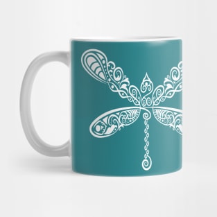 Dragonfly floral pattern Mug